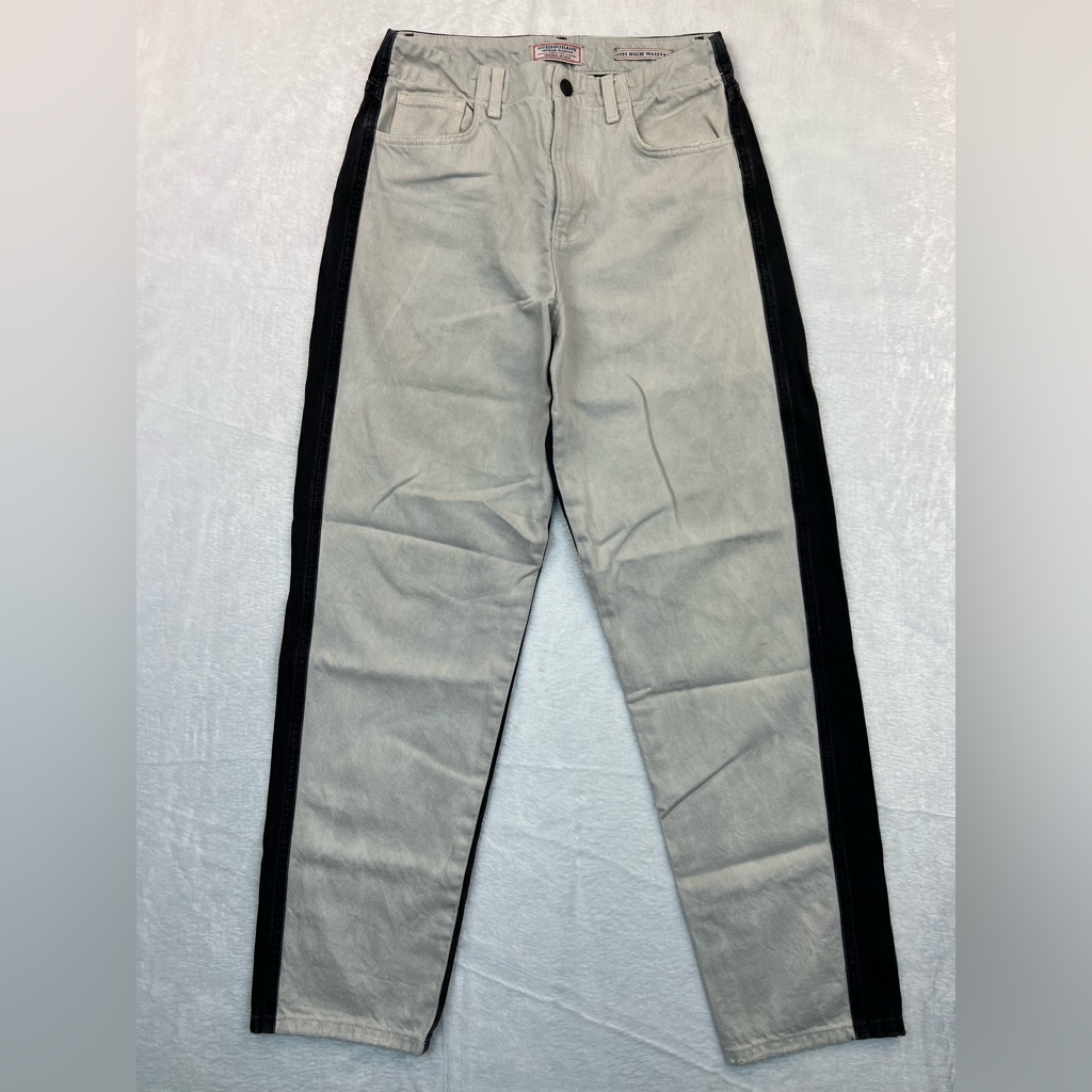 Vintage 1990s Guess Jeans Black/White 1981 High Waisted Jeans Size 29